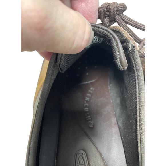 Keen Cush Mens Brown leather casual walk shoes sneakers sz 15 SKU 9605 - Picture 8 of 16